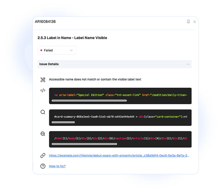 Accessibility Coding Platform